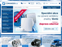 Tablet Screenshot of comander.cz